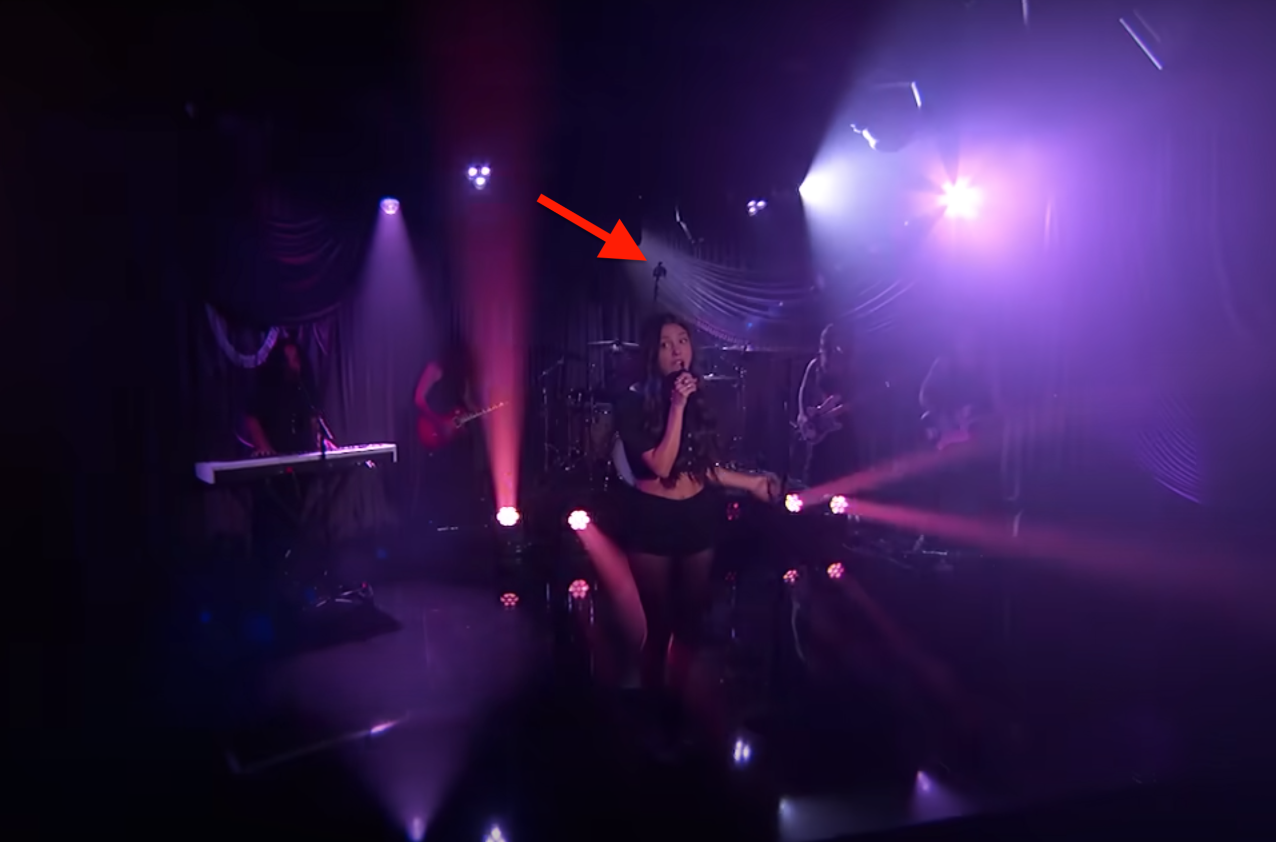 Olivia Rodrigo's Performance On Jimmy Kimmel Live uses the Vanguard V44S